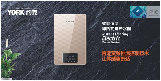 YORK約克榮獲“中國(guó)十大即熱式熱水器品牌”稱號(hào)